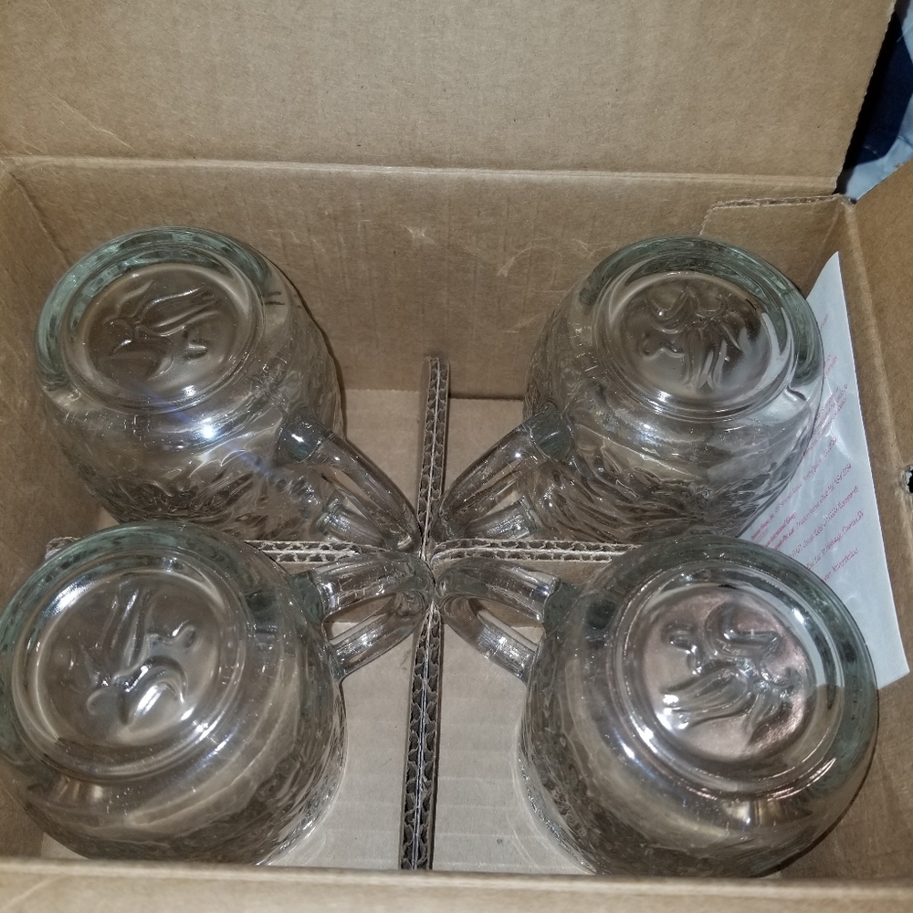 Princess House Fantasia Crystal Collection Mugs